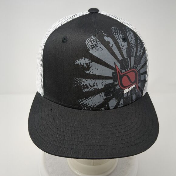MSR Snapback Mesh Back Trucker Hat Black OSFA Adjustable Colorblock - Picture 2 of 8